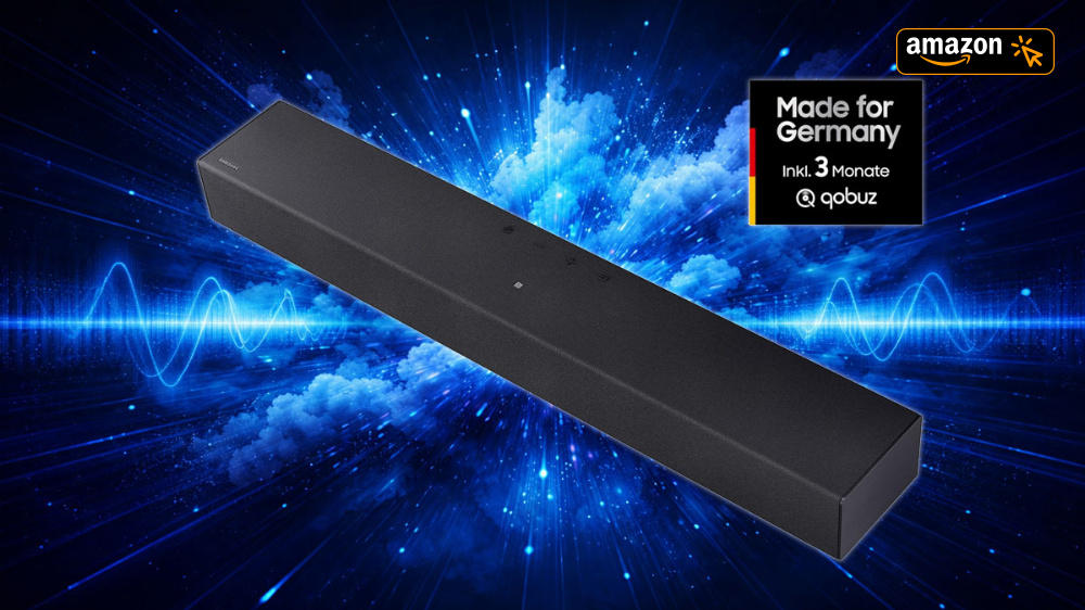 Günstiger als am Black Friday - Amazon knallt Samsung-Soundbar mit Gaming-Feature für 80 Euro raus