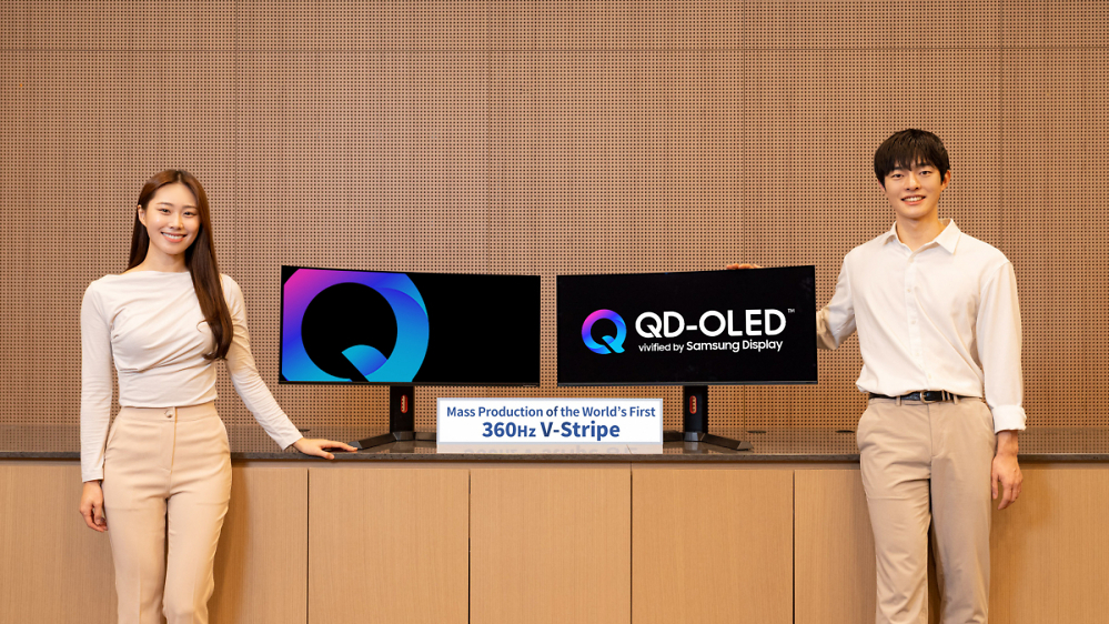 Samsung V-Stripe: OLEDs bekommen neue Subpixel-Struktur, 360-Hz-Panel in Produktion