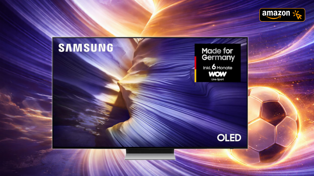 Nirgendwo günstiger als bei Amazon - OLED-TV-Riese von Samsung zum kleinen Preis und mit Bundesliga-live-Geschenk