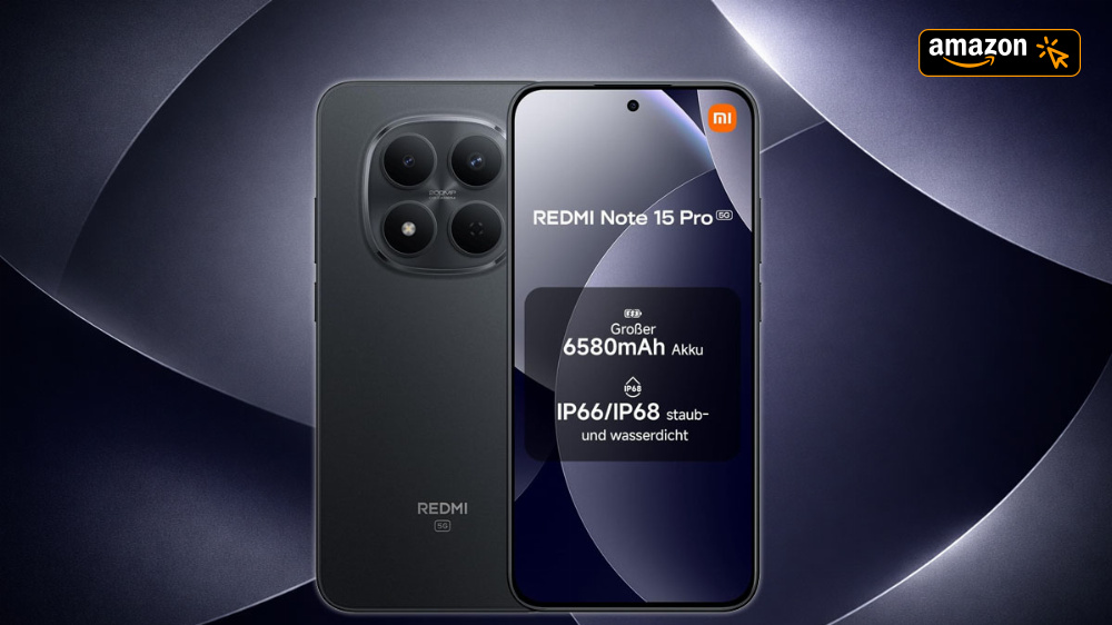 6,83 Zoll, Silicium-Carbon-Akku und 200-MP-Kamera: Amazon haut Xiaomi Redmi Note 15 Pro 5G günstig wie nie raus