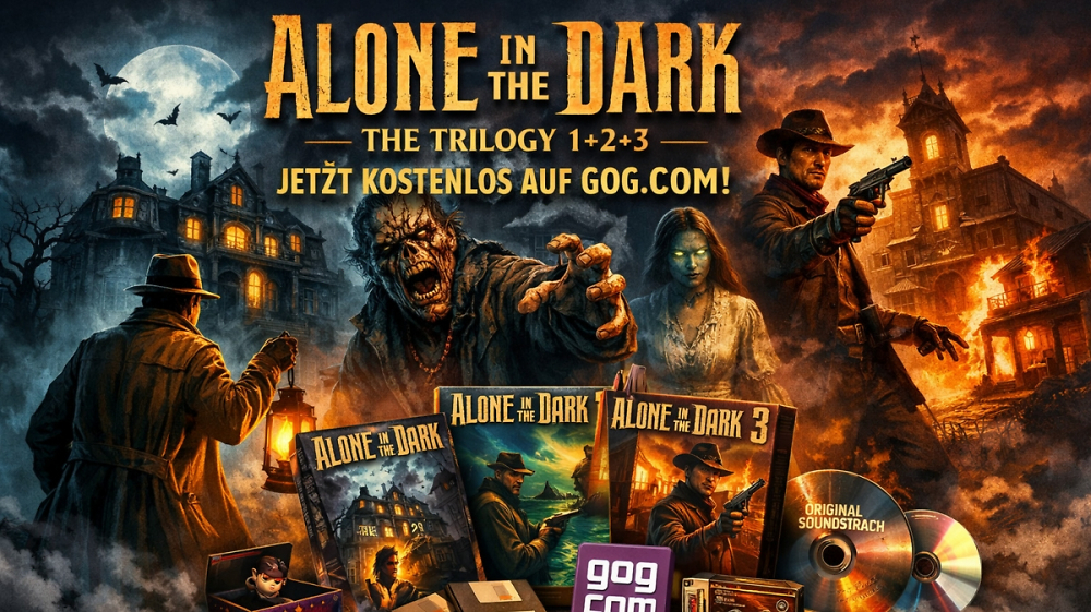 Klassiker-Horror kostenlos: "Alone in the Dark: The Trilogy 1+2+3" gratis bei GOG