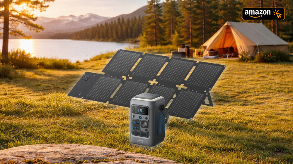 Powerstation mit Solarpanel: Bei Amazon besonders günstig zuschlagen