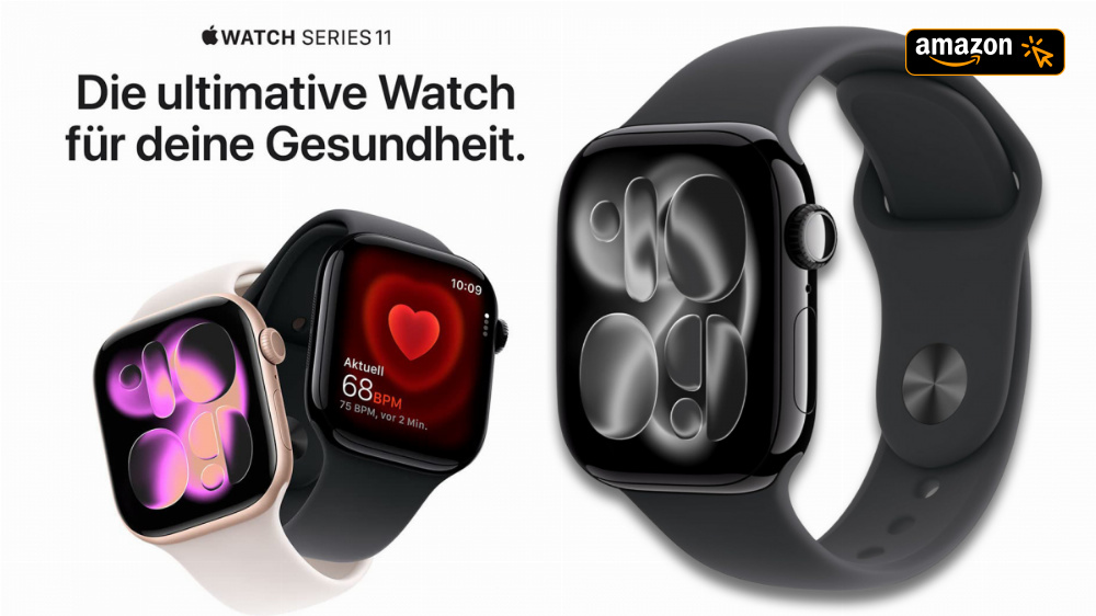 Apple Watch 11 zum Rekordpreis: Amazon feuert Bestseller-Smartwatch 70 € günstiger raus