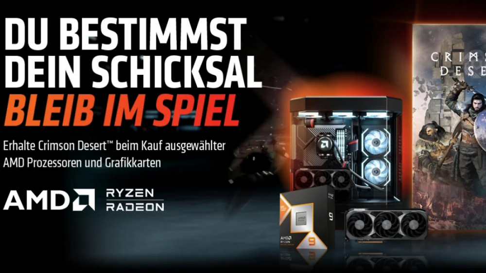 Ryzen 7 9850X3D, Radeon RX 9070 (XT): AMD lockt mit Crimson Desert als "Gratisspiel"