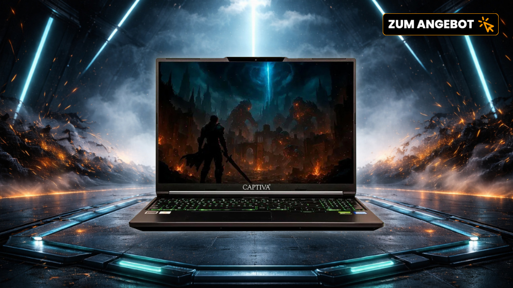 Starker Gaming-Laptop mit GeForce RTX 5070: Bei Cyberport 400 Euro günstiger