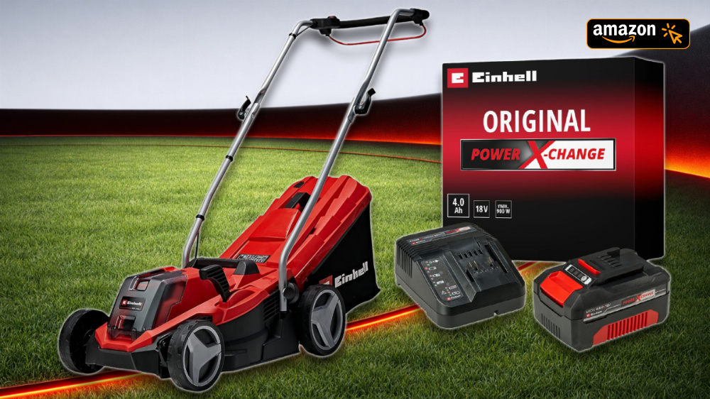 Bestpreis-Deal für keine 150 €: Amazon feuert Einhell 18V Rasenmäher mit Akku-Starter-Kit günstiger raus