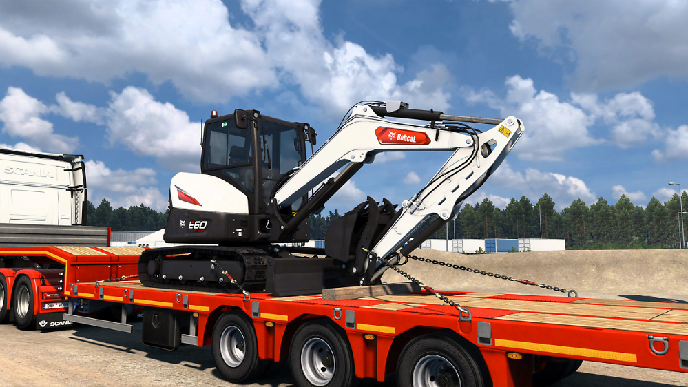 Euro Truck Simulator 2: Bobcat Cargo Pack bringt Baumaschinen aus Amerika nach Europa