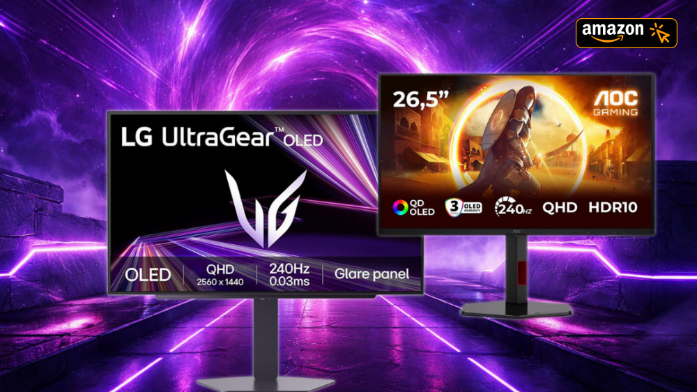Unter 400 Euro: OLED-Monitor mit 240 Hz (erneut) zum Tiefstpreis bei Amazon und MediaMarkt