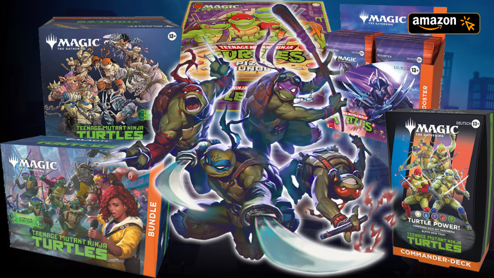 Schon jetzt bis zu 55 € günstiger: Magic: The Gathering Turtles Deck und Collector-Booster vorbestellbar