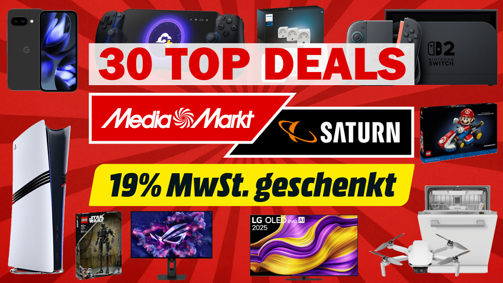 MediaMarkt 19% MwSt geschenkt: Die 30 besten Angebote - bisher bester Sale seit Black Friday - Update