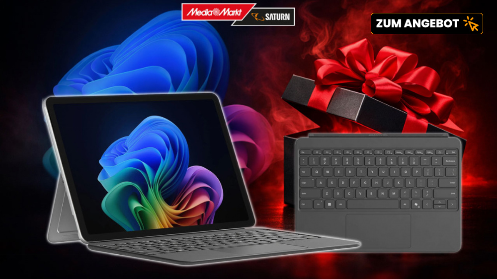 Doppelt gespart: MediaMarkt reduziert Surface Pro und schenkt 180-Euro-Zubehör