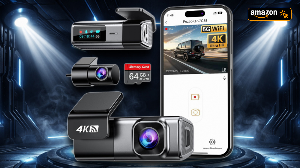 4K-Dashcam zum Witzpreis: Amazon senkt den Bestseller Nr. 1 auf unter 50 Euro