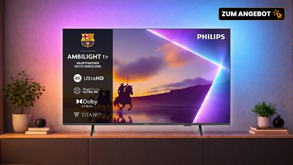 Kurzzeitig bei MediaMarkt und Saturn: Ambilight-Fernseher günstig wie noch nie