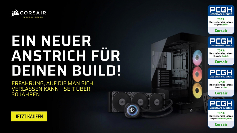 Bock auf einen frischen Look & mehr Power? Jetzt Build mit Corsair-Komponenten upgraden!