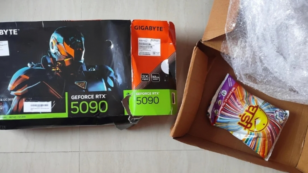 GPU-Scams brechen nicht ab: Käufer bestellt RTX 5090 und erhält stattdessen Waschmittel