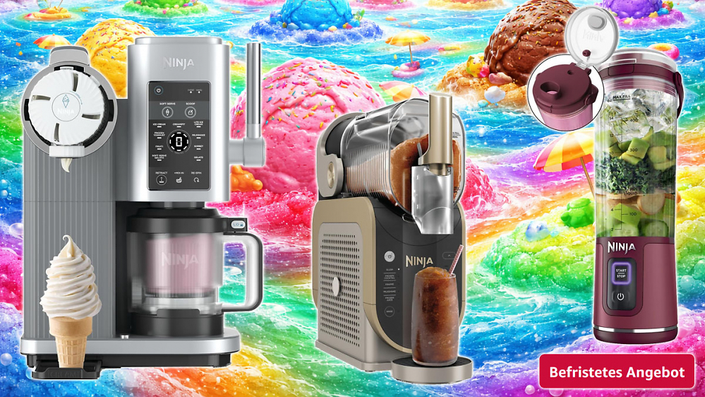 Ninja bei Amazon kurz unter Preis der letzten Zeit: Slushimaker, Eismaschine, Akku-Mixer