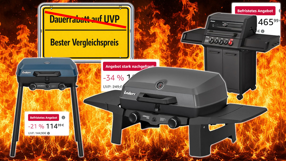 Amazon verheizt Enders: Kurz gehen Gasgrills zum besten Vergleichspreis raus - Tischgrill, Camping und Grillwagen
