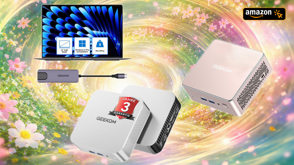 Amazon Frühlingsangebote: Geekom-Mini-PCs bis zu 24 Prozent günstiger für unter 400 Euro