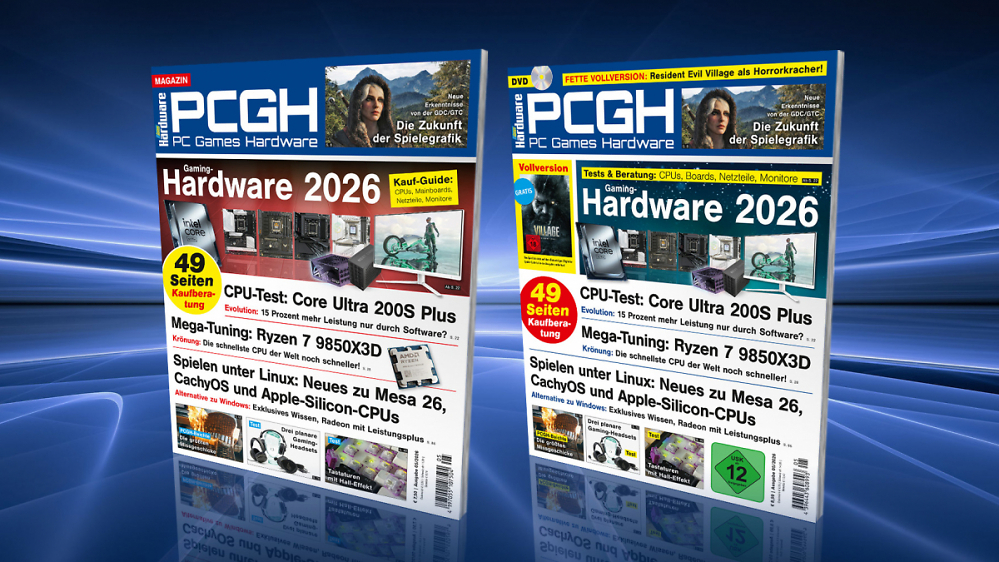 Gaming-Hardware 2026 im Kauf-Guide: Resident Evil Village als Key + mehr in PCGH 05/2026