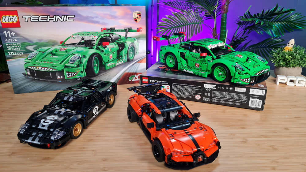 Bugatti, Ford & Porsche: Drei neue Lego-Technic-Rennwagen im Vergleich