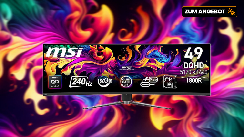 Monitor oder TV? Gigantischer MSI-OLED mit DQHD, 240 Hz im Preisrutsch
