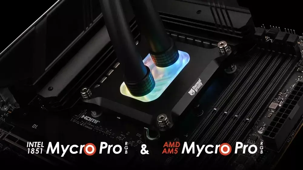 Mycro Pro RGB: Neue CPU-Wasserkühler für AM5 und Sockel 1851 von Thermal Grizzly