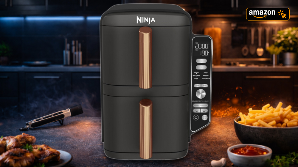 Platz 1 ausverkauft, Platz 2 heiß begehrt: Amazon zieht 41 % bei der Ninja Double Stack XL ab und Käufer greifen zu