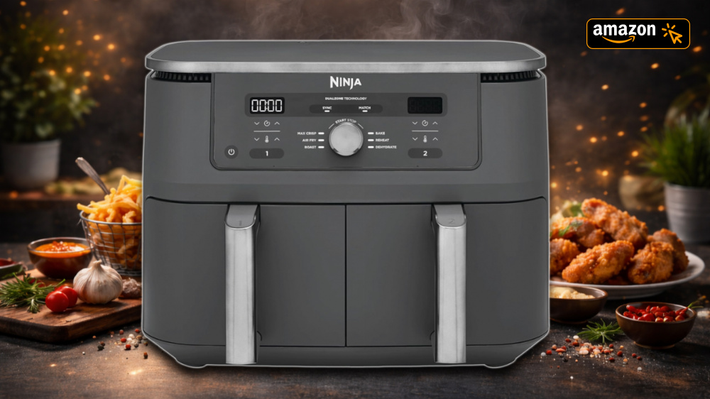 Preisrutsch bei Amazon: Diese Ninja-Heißluftfritteuse ist das meistverkaufte Modell, doch der Deal endet bald