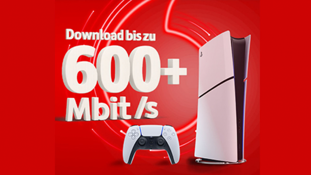 PS5 kostenlos dazu: Vodafone lockt mit schnellem Kabel-Internet (600 Mbit/s) und Gratis-Konsole