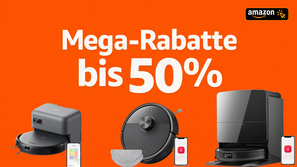 Amazon senkt Saugroboter-Preise: Ab 79,99 Euro geht's los, Roborock, Dreame und Ecovacs bis 50% reduziert