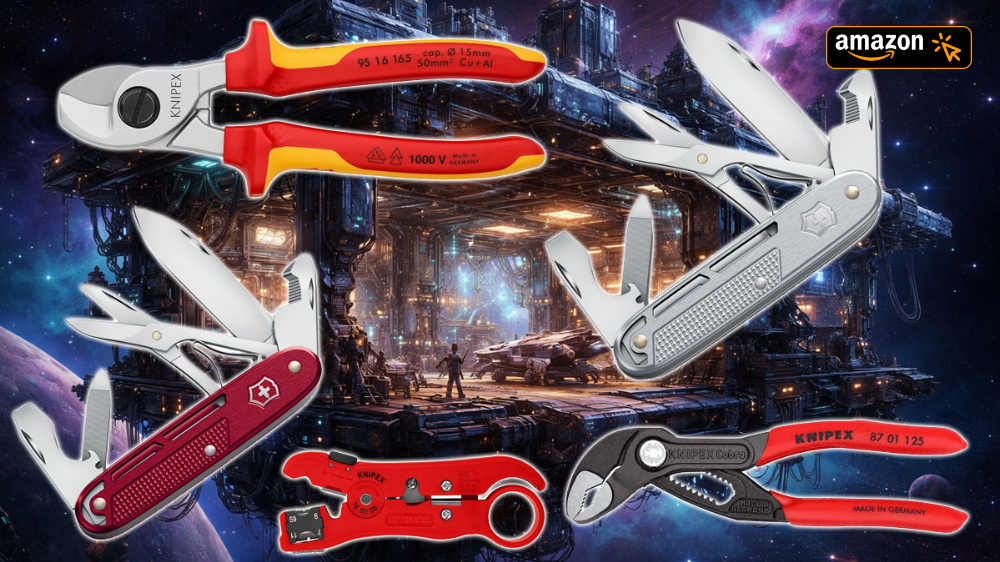 Knipex Kabelschere kurz günstiger - und: Victorinox Alox mit Feststellklinge unter Preisschnitt