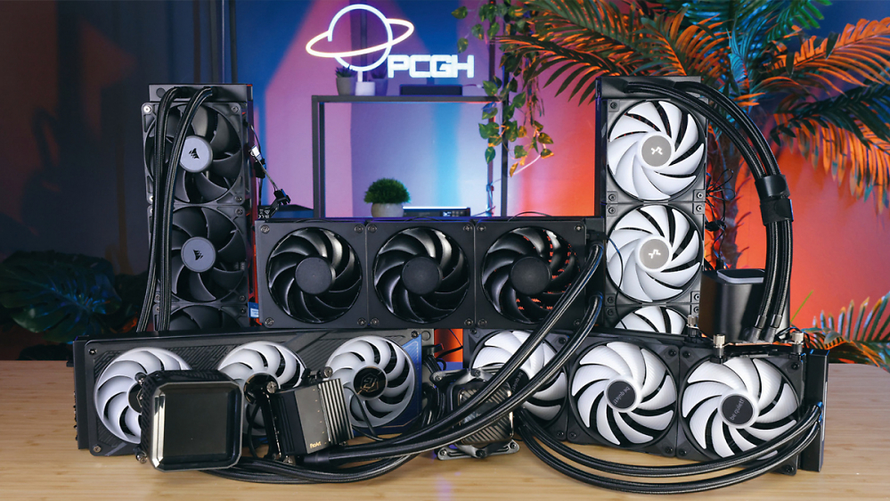  Fünf 360er-Kompaktwasserkühlungen im Test: Be Quiet gegen Deepcool, Corsair, Asus und Asrock