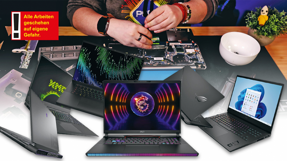  Reparatur von Notebooks im Selbstversuch: Was geht, was nicht?