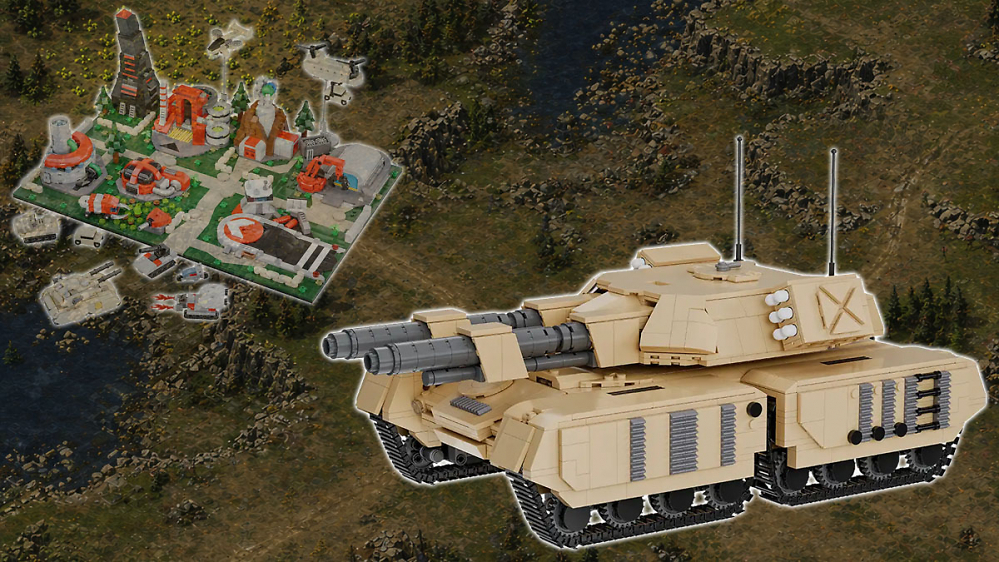 "Mammutpanzer" aus 2.131 Steinen: Bluebrixx bringt das nächste inoffizielle C&C-Set