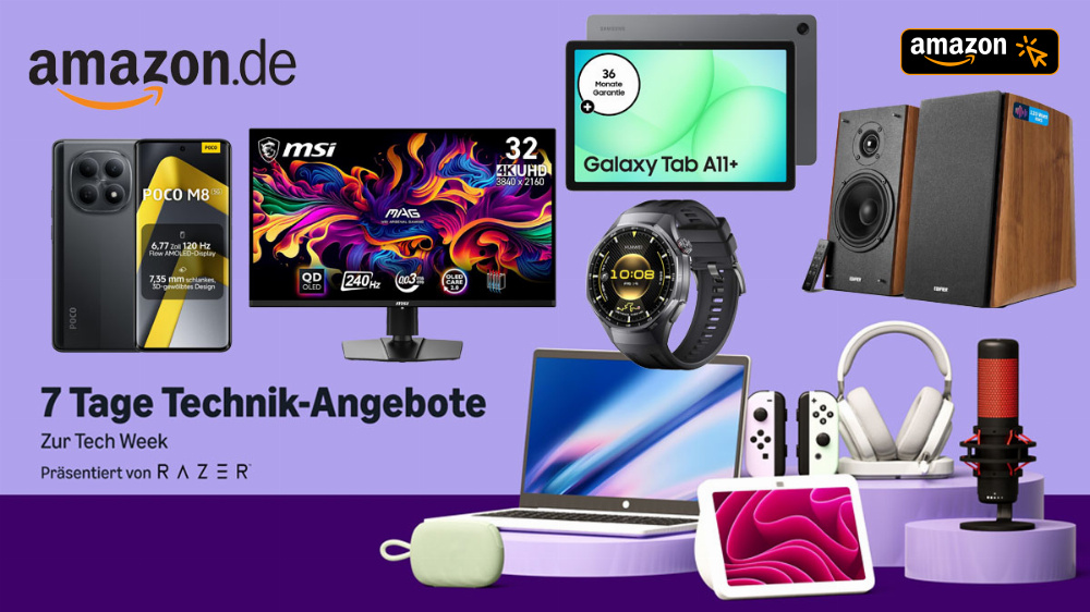 Amazon Tech Week: Die 20 besten Deals für Gamer und Geeks - nur bis Montag gültig