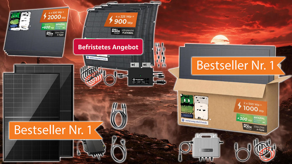 Von Topsellern mit 1.000 Watt bis hin zu flexiblen Modulen: Limitierter Amazon-Preisfall bei Balkonkraftwerken