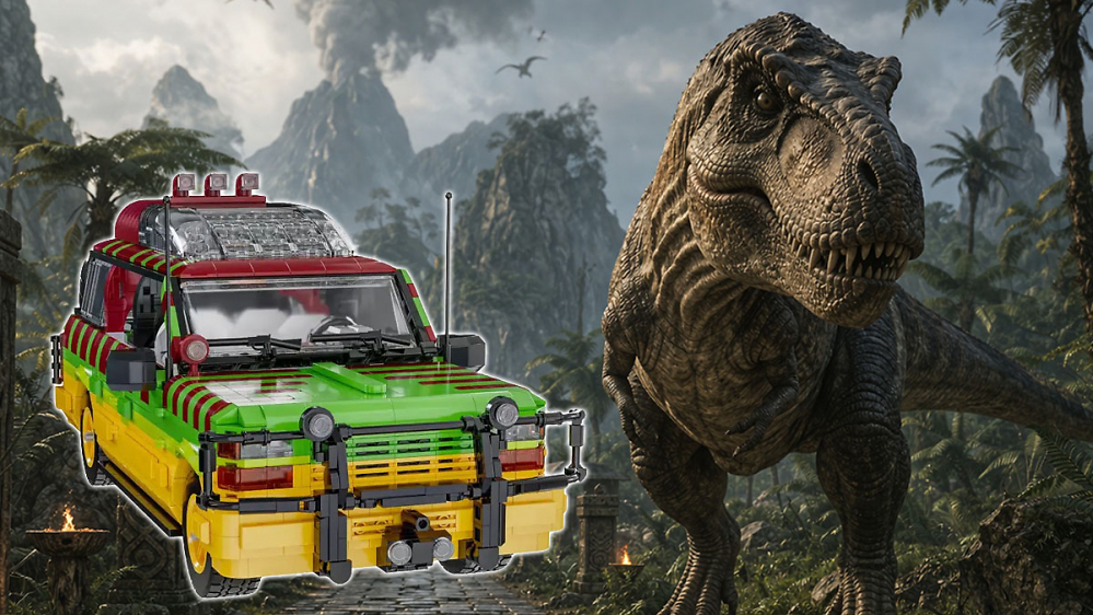 Nicht dem Namen nach: Bluebrixx' 2.300-teiliger Ford Explorer aus Jurassic Park erschienen