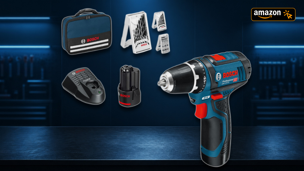Mega-Deal: Amazon senkt Bosch 12V Bohrschrauber inkl. Akku-Doppelpack, Zubehör & Tasche auf 104,09 €