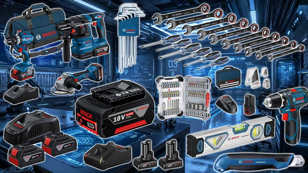 Nur kurz: Bosch Professional bei Amazon unter Vergleichspreis - 18V Akku, Ratschenschlüssel, Akkuschrauber u.v.m.