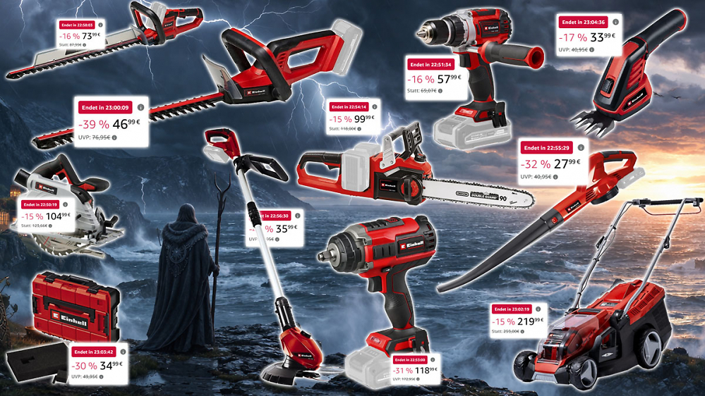 Gilt nur heute: Amazon drückt Einhell 18V unter Vergleichspreis - Kettensäge, Akkuschrauber, Heckenschere und vieles mehr