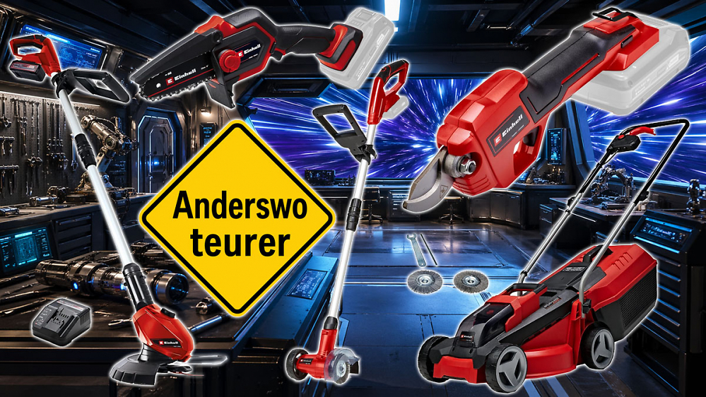 Amazon verteilt Coupons: Rasenmäher für Einhell 18V nur 85 €, Astschere 60 €, Fugenreiniger 43 € und mehr