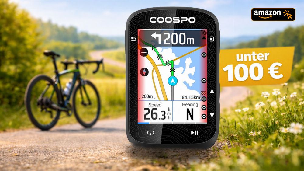Konkurrenz für Garmin und Wahoo? Unter 100 € für GPS-Fahrradcomputer mit Touch und Navigation