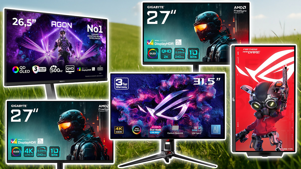 Rekordrabatte auf fünf Gaming-Monitore: OLEDs von AOC, Asus und Gigabyte bei Amazon