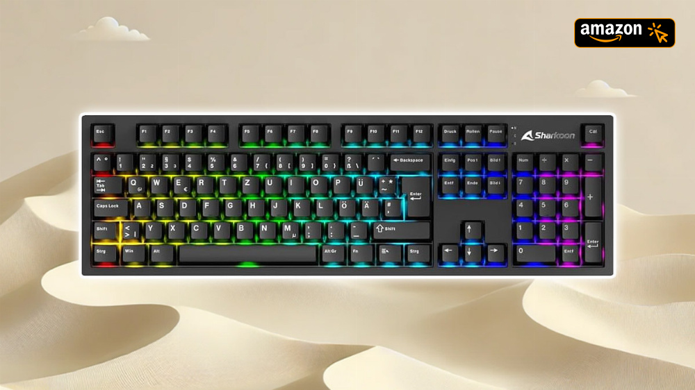 Nur noch bis morgen: Amazon bietet Sharkoon-Tastatur 20 Euro unter Vergleichspreis an