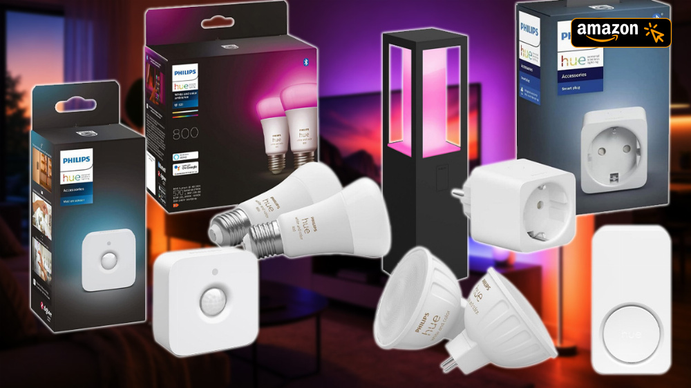 Amazon reduziert Philips Hue und schenkt 30 % Extra-Rabatt: Lightstrip, Stecker, Stehleuchte & mehr