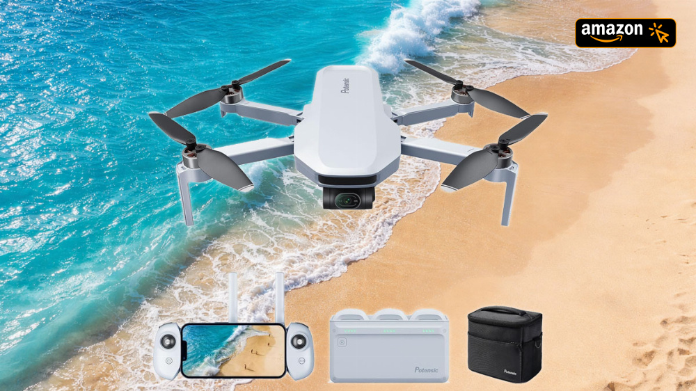 Zum Amazon-Jahresbestpreis abheben - DJI-Konkurrent mit 4K-Drohne und viel Zubehör