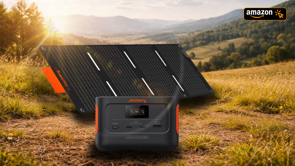 Powerbank war gestern: Jackery-Powerstation mit USB-C und Solarpanel zum Tiefstpreis