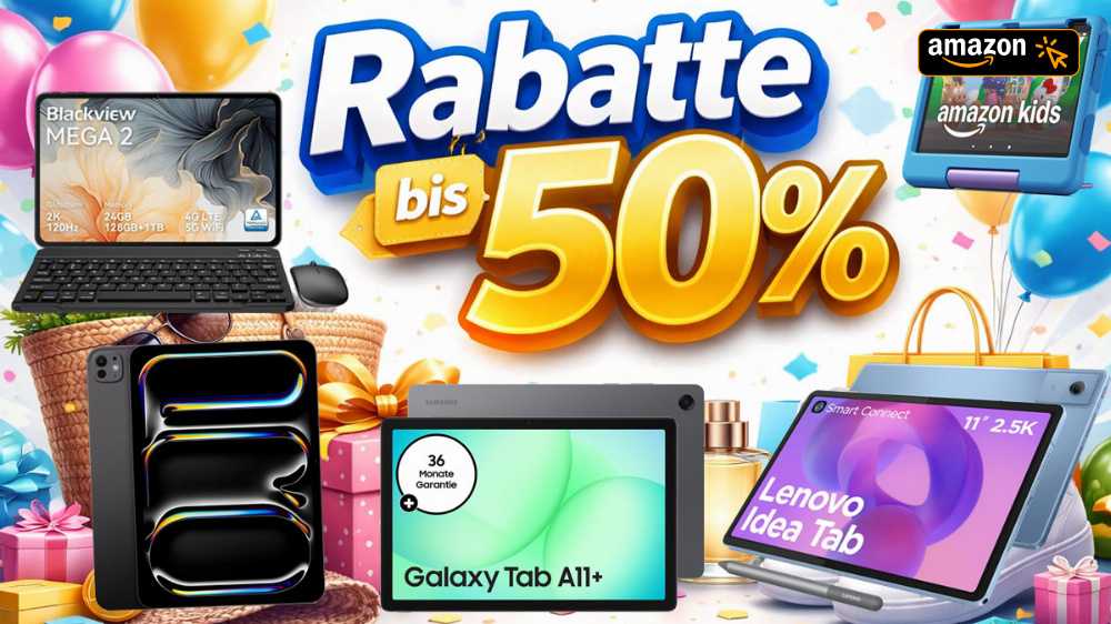 Bei Amazon gibt's Tablet-Deals: Samsung, Apple iPad, Lenovo, Fire HD Kids & mehr ab 80 Euro