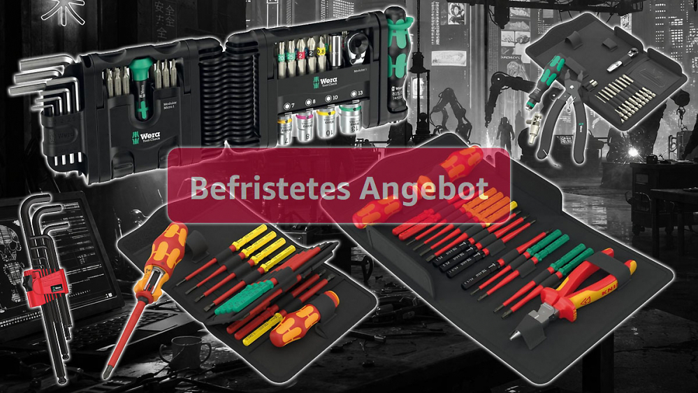 Billiger waren sie bei Amazon nie: Wera Tool Check Modular & Kraftform VDE-Set mit Zange