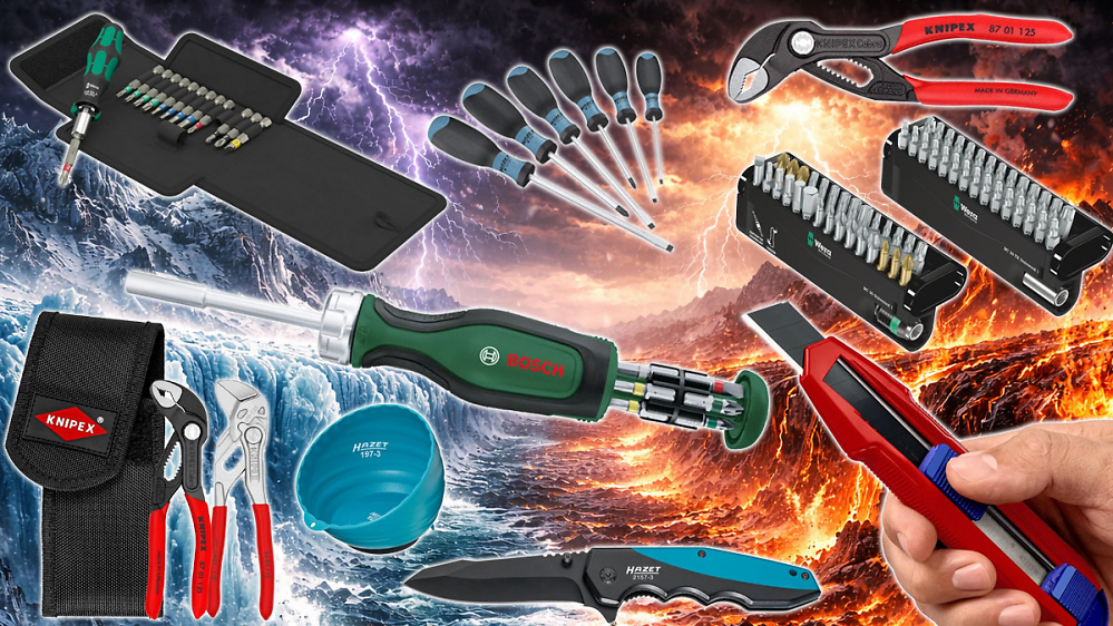 Ab 11 € bei Amazon: Wera-Bits, Knipex Cobra, Hazet Messer & Schraubendreher, Bosch Ratschenschrauber und mehr